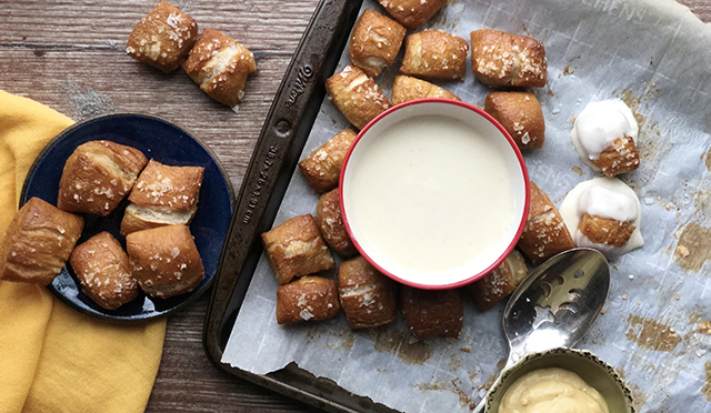 Pumpkin Pretzel Bites - Two Sisters