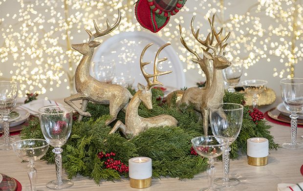 Holiday Tablescapes from Nest Fine Interiors, niche Decor and Gifts,  Paysage Home, Port City Peddler, Sugarwood Interiors, Uptown Market